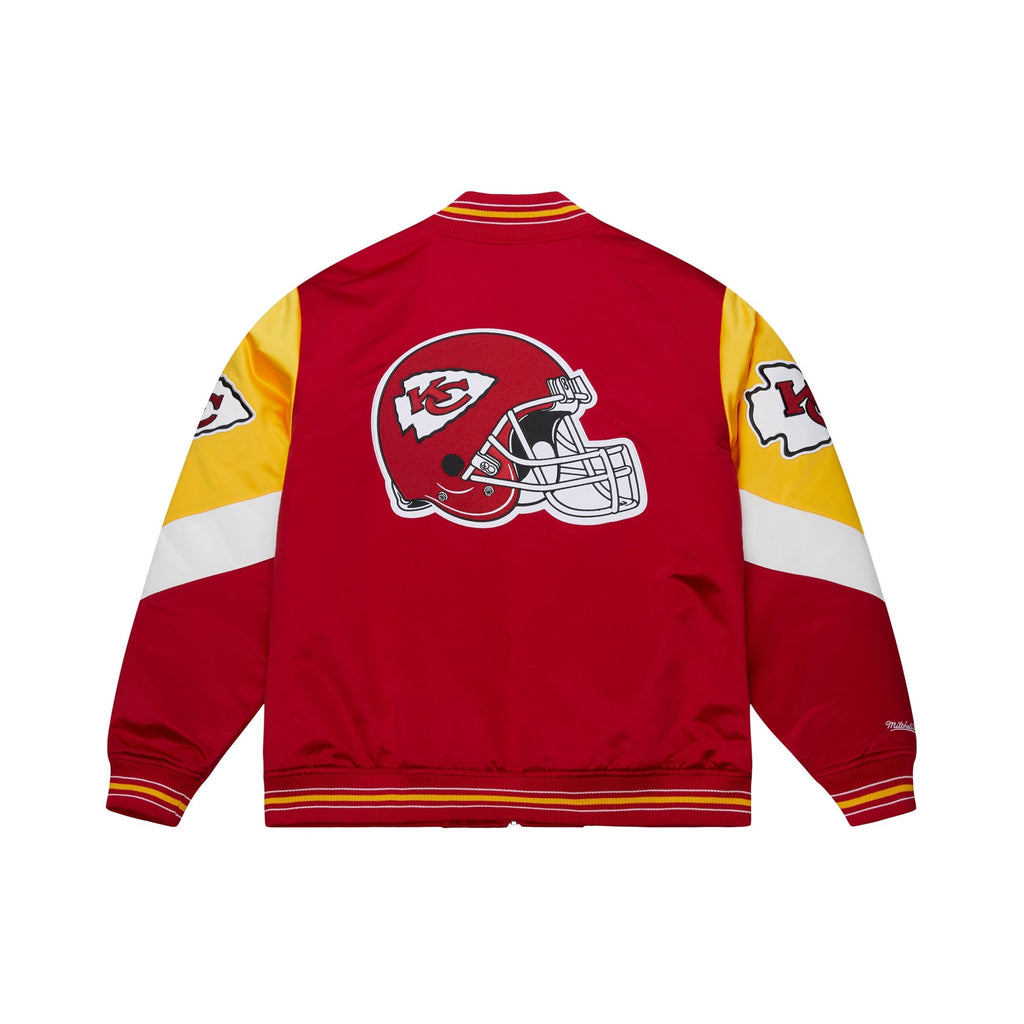 Kansas City Chiefs NFL Throw It Back Heavyweight Satin Jacket Mitchell & Ness