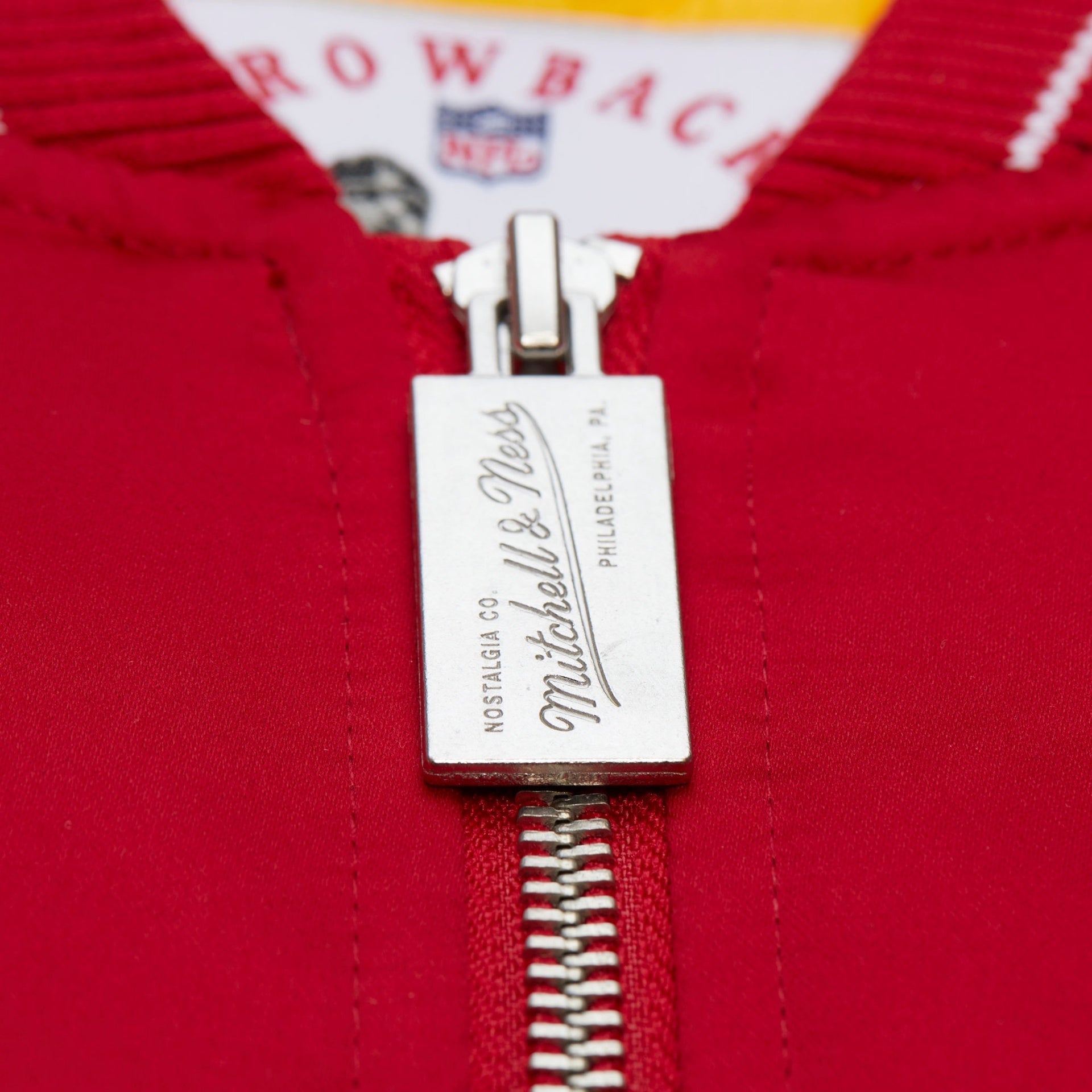 Kansas City Chiefs NFL Throw It Back Heavyweight Satin Jacket Mitchell & Ness