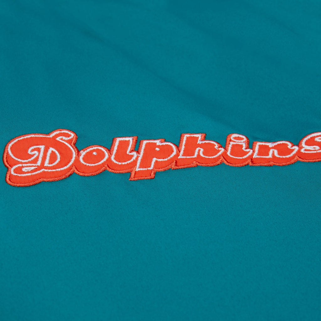 Miami Dolphins NFL Throw It Back Heavyweight Satin Jacket Mitchell & Ness