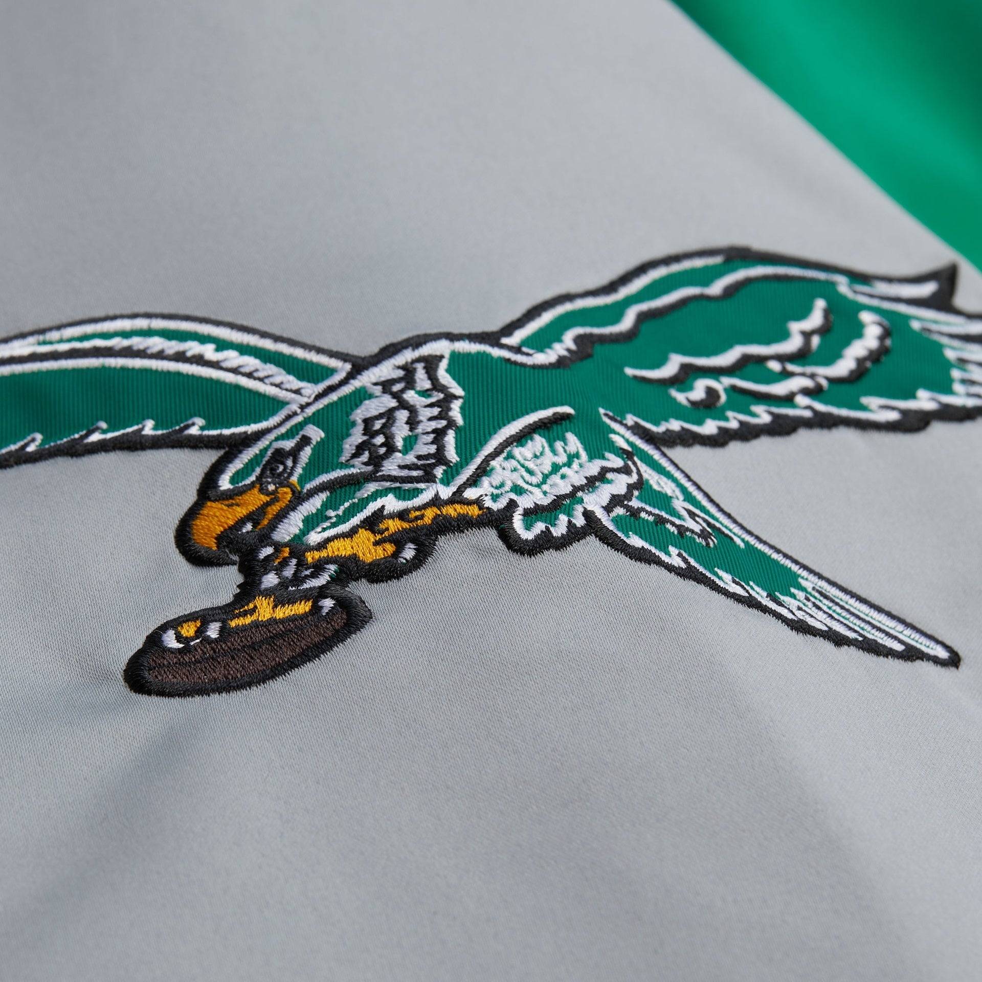 Philadelphia Eagles NFL Throw It Back Heavyweight Satin Jacket Mitchell & Ness