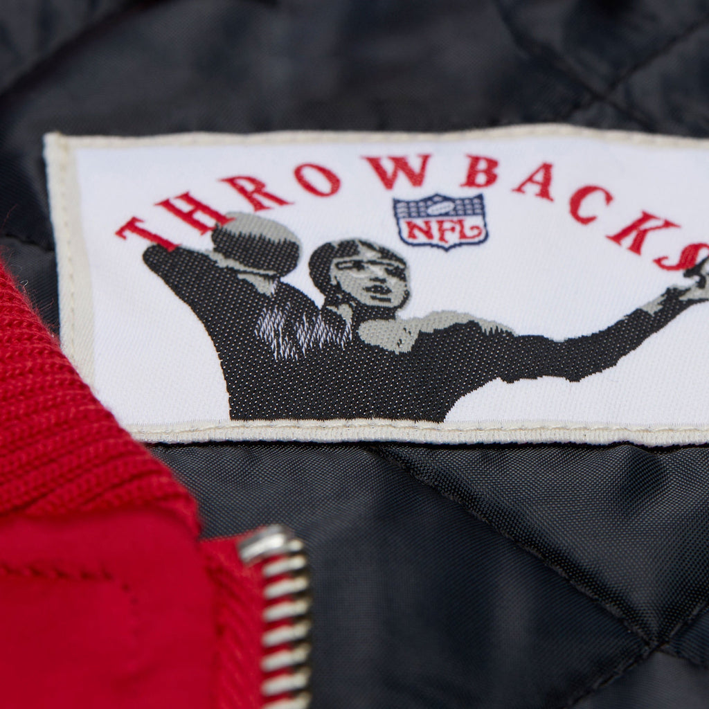 San Francisco 49ers NFL Throw It Back Heavyweight Satin Jacket Mitchell & Ness